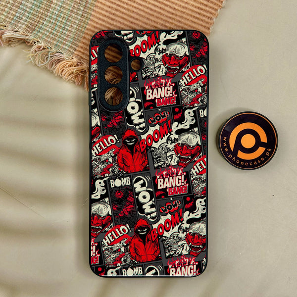 Samsung Galaxy A17 - Boom Red - Premium Metal Printed Soft Bumper Shock Proof Case