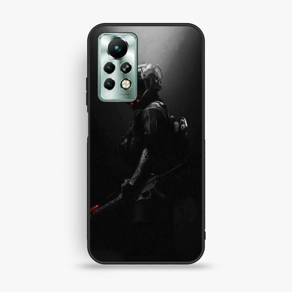 Infinix Note 11 Pro - Black Art Design 9 - Premium Metal Printed Soft Bumper Shock Proof Case