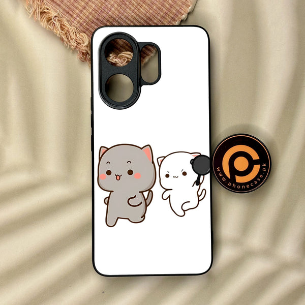 Vivo V60 - Cute Bubu Dudu Design 8 - Premium Metal Printed Soft Bumper Shock Proof Case