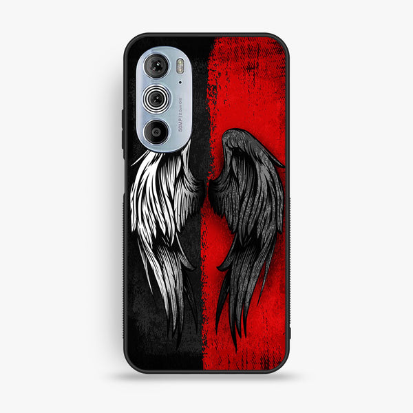 Motorola Edge 30 Pro - Angel 2.0 Design 10 - Premium Metal Printed Soft Bumper Shock Proof Case