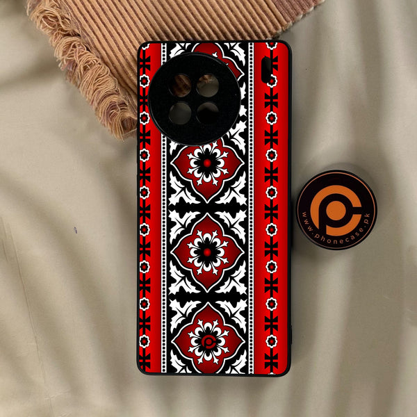 Vivo X90s - Ajrak Design 1 - Premium Metal Printed Soft Bumper Shock Proof Case