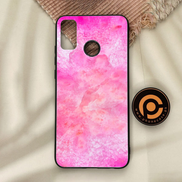 Honor 9X Lite - Pink Marble 2.0 Design 5 - Premium Metal Printed Soft Bumper Shock Proof Case