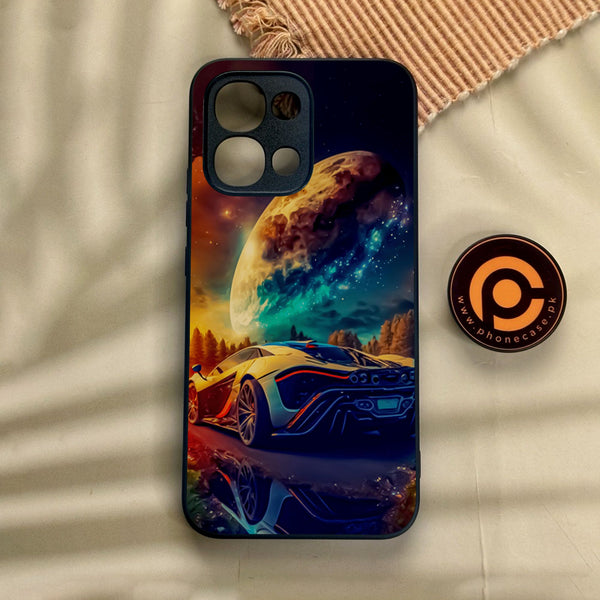 Oppo A6 Pro - Racing Design 5 - Premium Metal Printed Soft Bumper Shock Proof Case