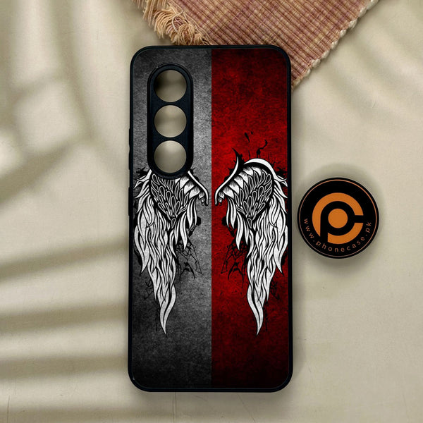 Itel S25 - Angel Wings Design 2 - Premium Metal Printed Soft Bumper Shock Proof Case