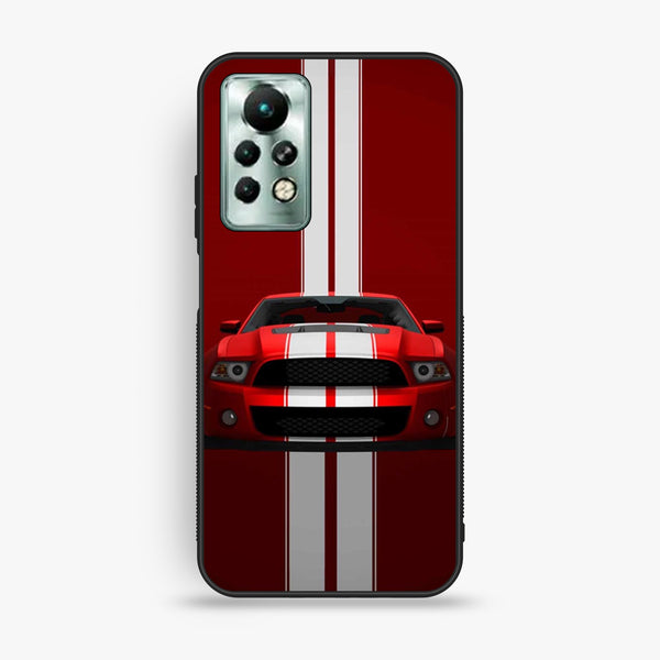 Infinix Note 11 Pro - Muscle Racing Car - Premium Metal Printed Soft Bumper Shock Proof Case