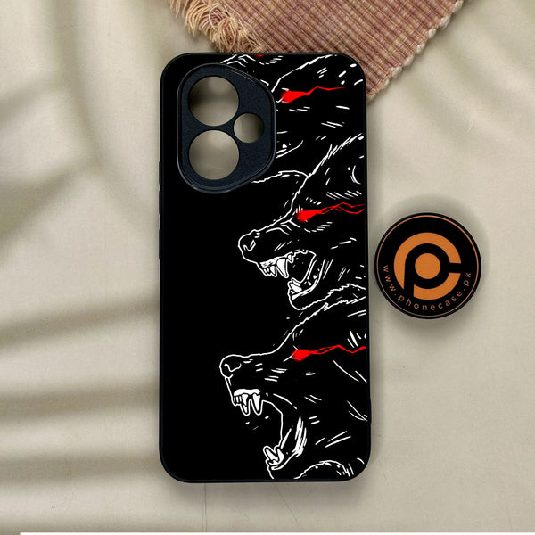 Honor 400 - Black Art Design 7 - Premium Metal Printed Soft Bumper Shock Proof Case