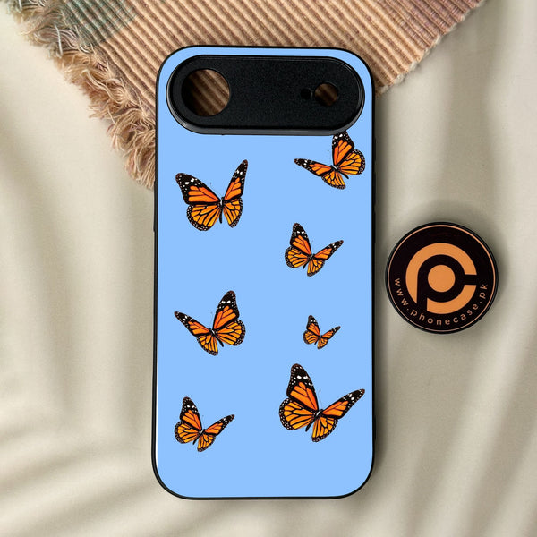 iPhone Air - Butterflies Design 3 - Premium Metal Printed Soft Bumper Shock Proof Case
