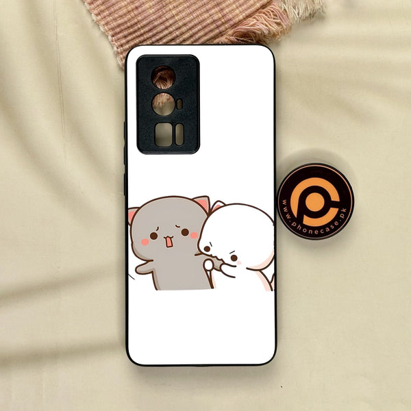 Xiaomi Redmi K60 Pro - Cute Bubu Dudu Design 9 - Premium Metal Printed Soft Bumper Shock Proof Case