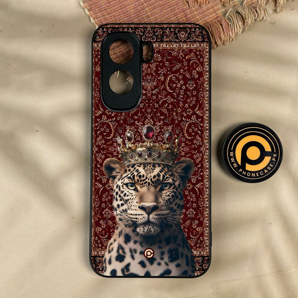iQoo Z11 - Leopard - Premium Metal Printed Soft Bumper Shock Proof Case