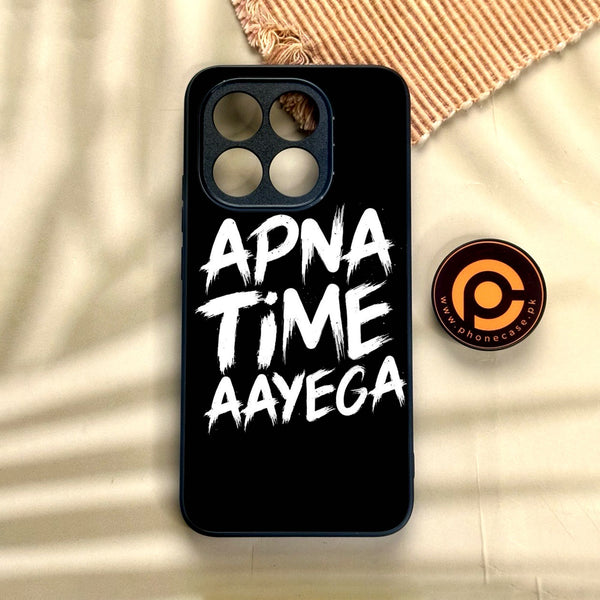 Xiaomi 15T - Apna Time Ayega - Premium Metal Printed Soft Bumper Shock Proof Case