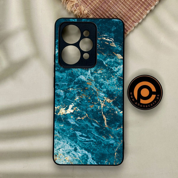 Realme 15 - Blue 2.0 Design 1 - Premium Metal Printed Soft Bumper Shock Proof Case