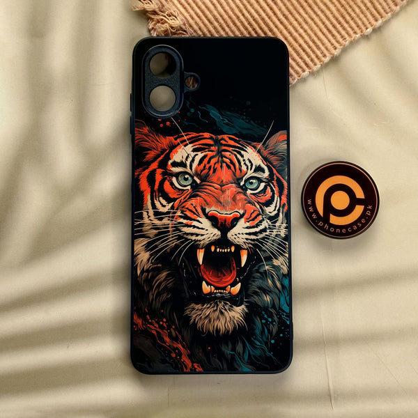 Samsung Galaxy A07 - Tiger 2.0 Design 3 - Premium Metal Printed Soft Bumper Shock Proof Case