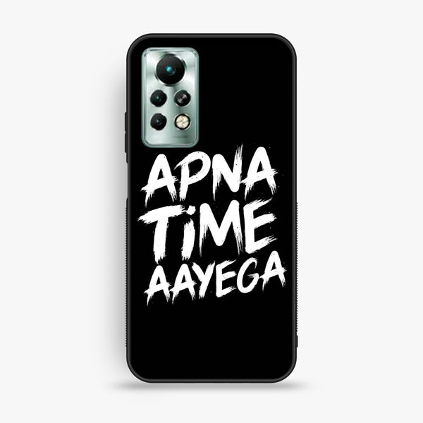 Infinix Note 11 Pro - Apna Time Ayega - Premium Metal Printed Soft Bumper Shock Proof Case