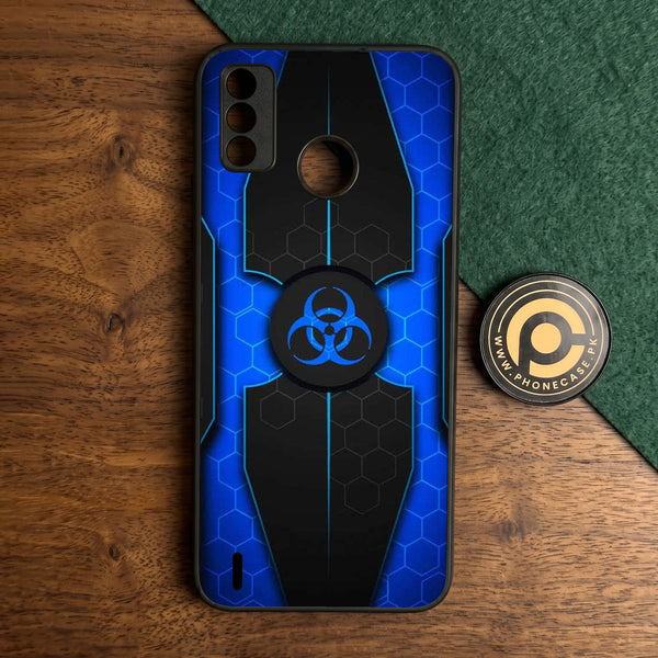 Tecno Spark 6 GO - Biohazard Design 1 - Premium Metal Printed Soft Bumper Shock Proof Case