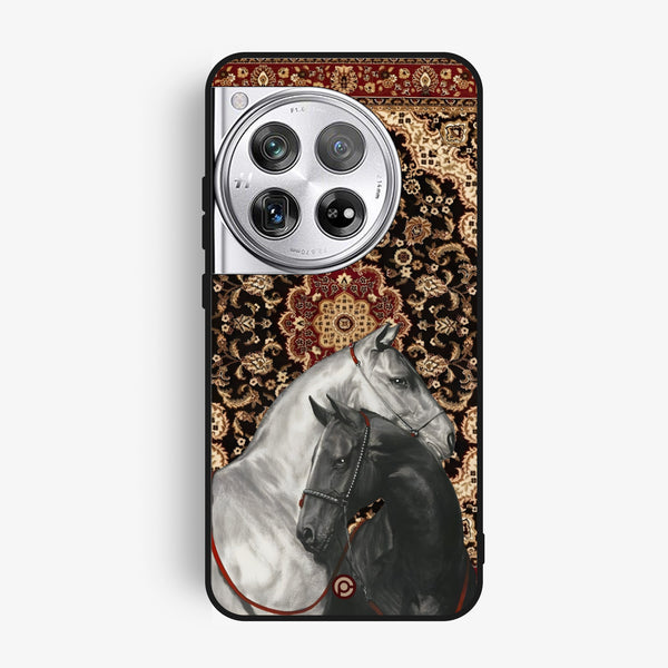 Oneplus 12 - Horse Heritage - Premium Metal Printed Soft Bumper Shock Proof Case