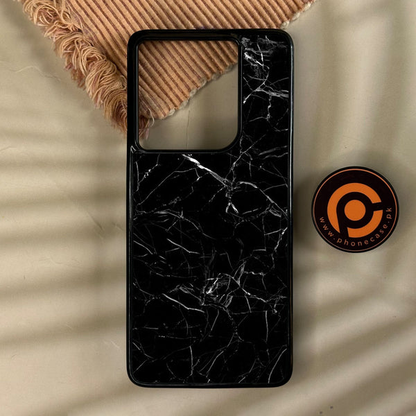 Motorola Edge 2025 - Black Marble Design 1 - Premium Metal Printed Soft Bumper Shock Proof Case