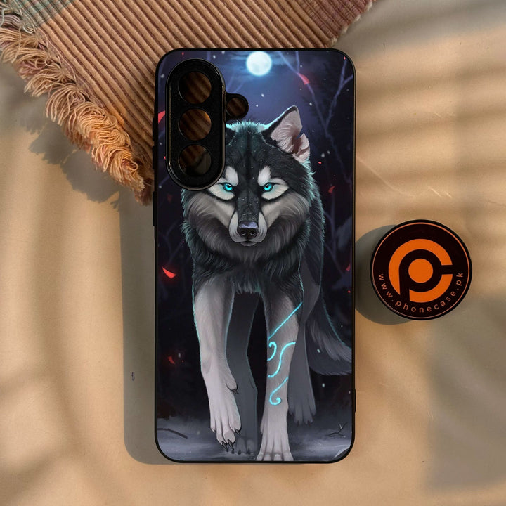 Samsung Galaxy A57 5G - Wolf Design 8 - Premium Metal Printed Soft Bumper Shock Proof Case