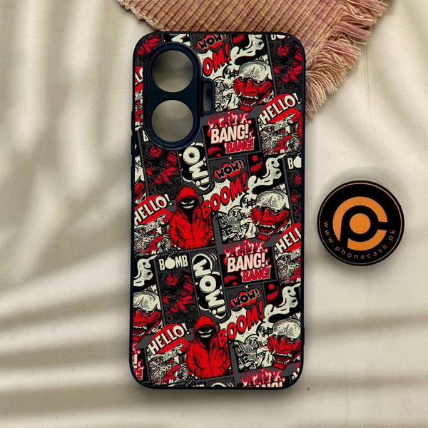 Xiaomi Redmi Turbo 4 Pro - Boom Red - Premium Metal Printed Soft Bumper Shock Proof Case