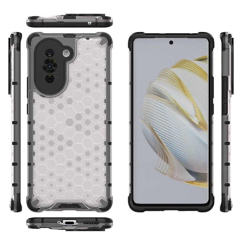 Huawei Y7p Airbag Shockproof Hybrid Armor Honeycomb Transparent Cover