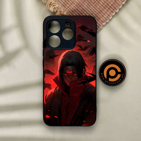 Realme 15T - Red Rings Itachi - Premium Metal Printed Soft Bumper Shock Proof Case