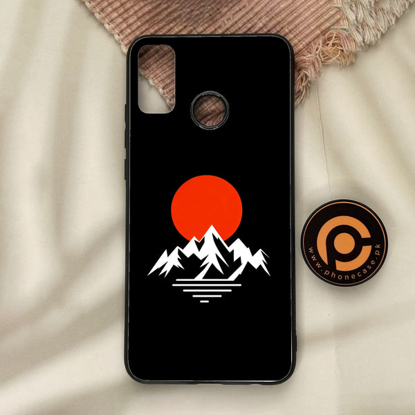 Honor 9X Lite - Minimalistic Design 2 - Premium Metal Printed Soft Bumper Shock Proof Case