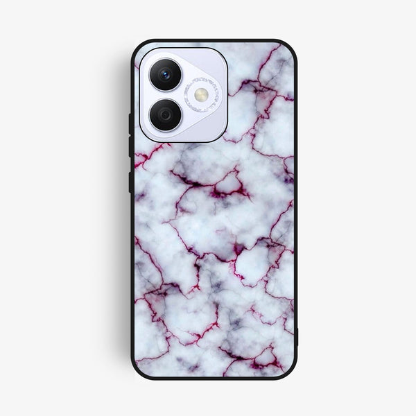 Honor X60i - White Design 1 - Premium Metal Printed Soft Bumper Shock Proof Case