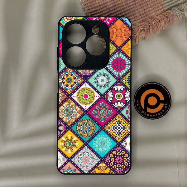 Infinix Smart 10 HD - Mandala Art Design - Premium Metal Printed Soft Bumper Shock Proof Case