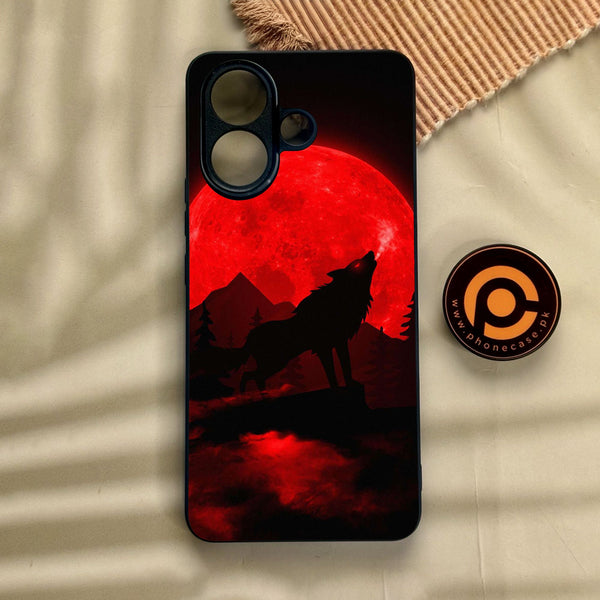 Vivo V60 Lite  - Wolf Design 5 - Premium Metal Printed Soft Bumper Shock Proof Case