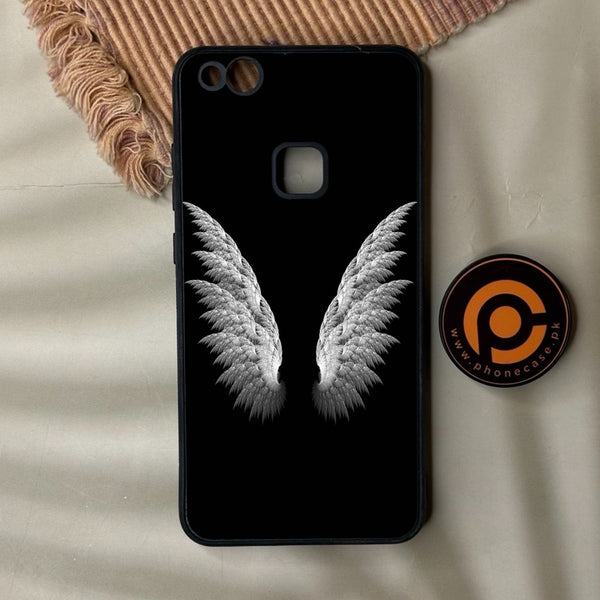 Huawei P10 Lite - Angel Wings Design 6 - Premium Metal Printed Soft Bumper Shock Proof Case