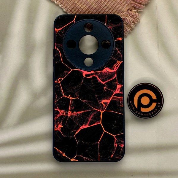 Honor x9d - Black Marble Design 8 - Premium Metal Printed Soft Bumper Shock Proof Case