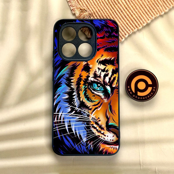 Xiaomi 15T - Tiger Art - Premium Metal Printed Soft Bumper Shock Proof Case