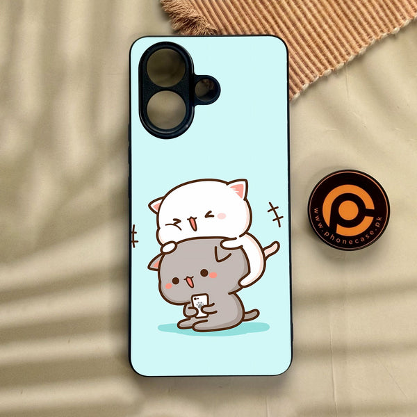 Vivo V60 Lite  - Cute Bubu Dudu Design 1 - Premium Metal Printed Soft Bumper Shock Proof Case