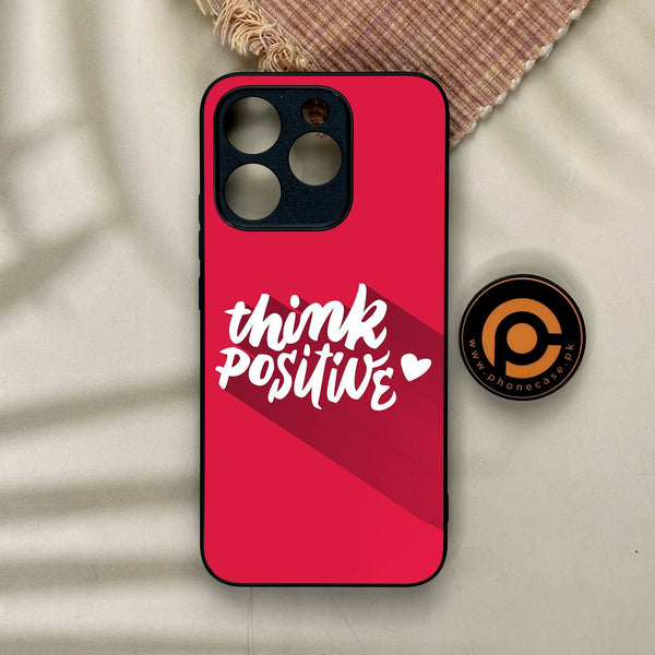 Realme 15T - Think Positive Design - Premium Metal Printed Soft Bumper Shock Proof Case
