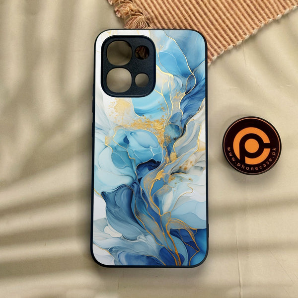 Oppo A6 Pro - Liquid Design 1 - Premium Metal Printed Soft Bumper Shock Proof Case