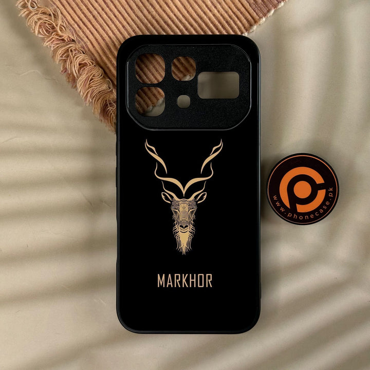 Infinix Note 60 Pro - Markhor Design 3 - Premium Metal Printed Soft Bumper Shock Proof Case