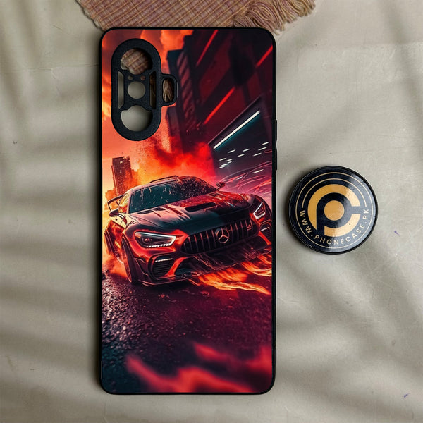 Redmi K40 Gaming - Racing Design 3 - Premium Metal Printed Soft Bumper Shock Proof Case