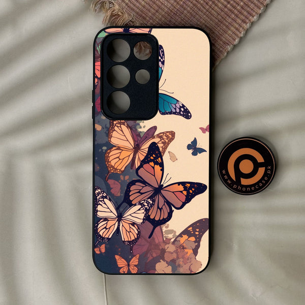 Realme C85 - Butterflies Design 6 - Premium Metal Printed Soft Bumper Shock Proof Case