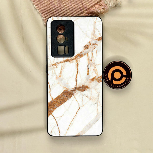 Xiaomi Redmi K60 Pro - White Design 4 - Premium Metal Printed Soft Bumper Shock Proof Case
