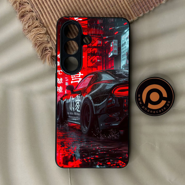 Samsung Galaxy S26 Plus - Tokyo Dark Night Racing Car - Premium Metal Printed Soft Bumper Shock Proof Case