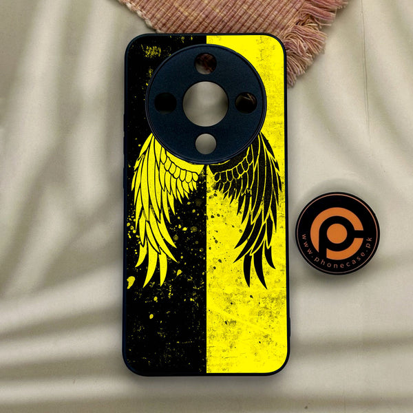 Honor x9d - Angel 2.0 Design 1 - Premium Metal Printed Soft Bumper Shock Proof Case