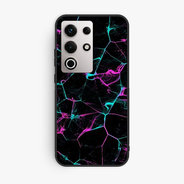 Itel S25 Ultra - Black Marble Design 9 - Premium Metal Printed Soft Bumper Shock Proof Case