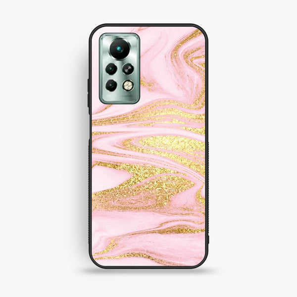 Infinix Note 11 Pro - Pink Design 10 - Premium Metal Printed Soft Bumper Shock Proof Case