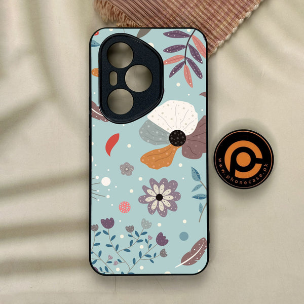 Honor 400 Pro - Floral Series Design 5 - Premium Metal Printed Soft Bumper Shock Proof Case