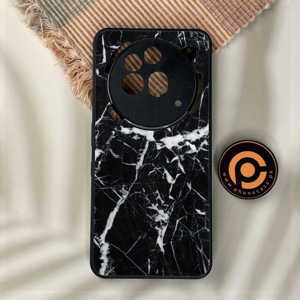 Nothing Phone 3a Pro - Black Marble Design 6 - Premium Metal Printed Soft Bumper Shock Proof Case