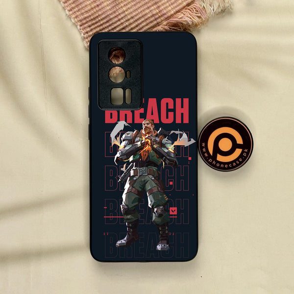 Xiaomi Redmi K60 Pro - Battle-Ready Design 6 - Premium Metal Printed Soft Bumper Shock Proof Case