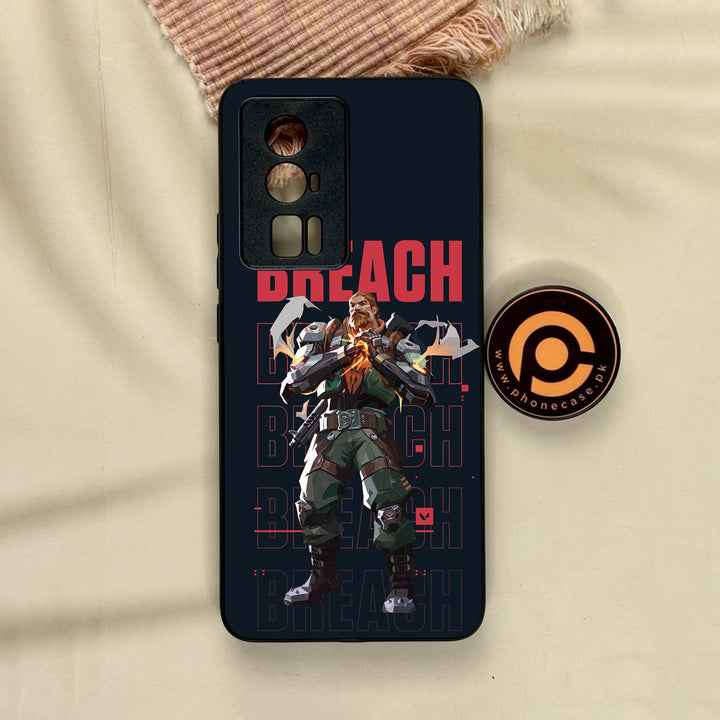 Xiaomi Redmi K60 Pro - Battle-Ready Design 6 - Premium Metal Printed Soft Bumper Shock Proof Case