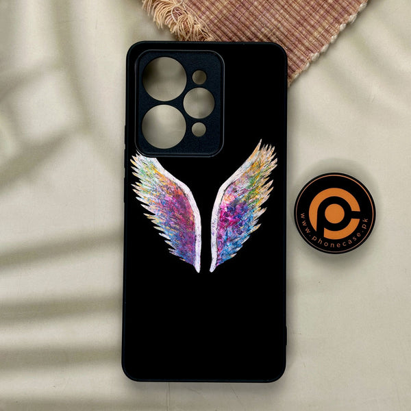 Realme 15 Pro - Angel Wings Design 3 - Premium Metal Printed Soft Bumper Shock Proof Case