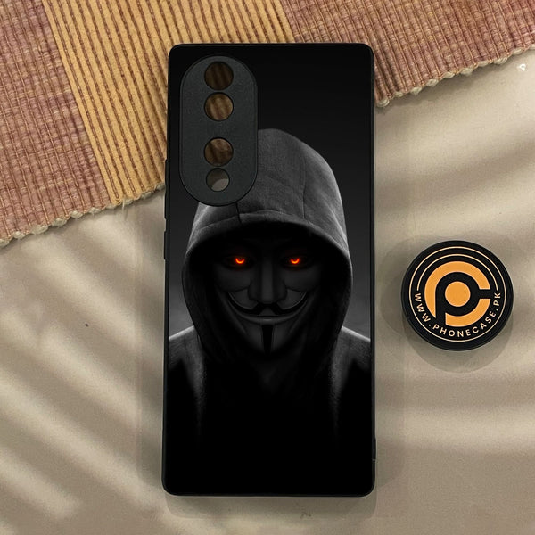 Huawei Honor 70 - Anonymous 2.0 Design 4 - Premium Metal Printed Soft Bumper Shock Proof Case