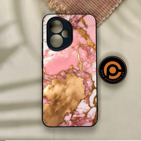 Honor 400 - Pink Marble 2.0 Design 7 - Premium Metal Printed Soft Bumper Shock Proof Case