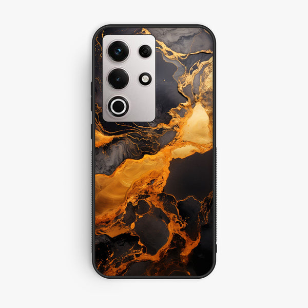 Itel S25 Ultra - Liquid Design 4 - Premium Metal Printed Soft Bumper Shock Proof Case